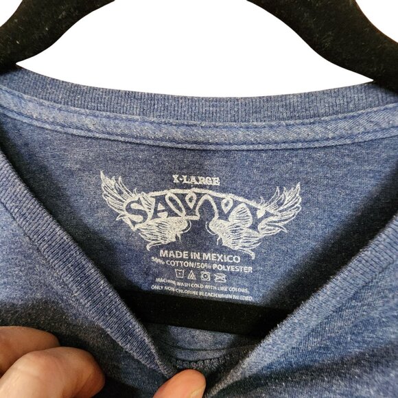 Pillsbury Doughboy "Poke Me" Graphic Tee X-Large Savvy Cotton/Polyester Heather - Picture 3 of 3